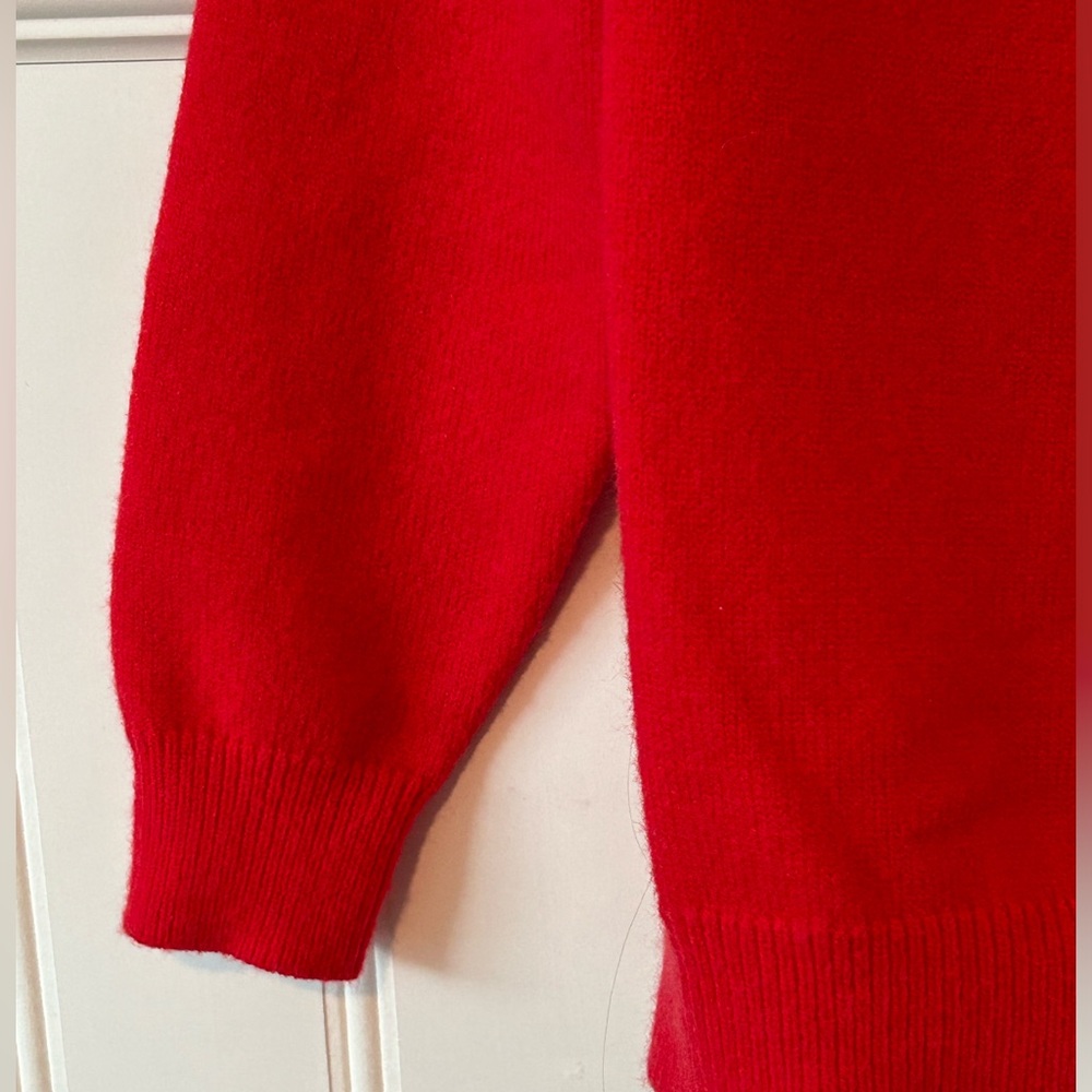Red Zipper Sweater - Picture 3 of 6